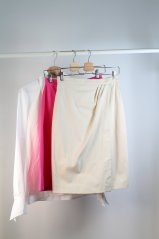 dámska sukňa, biela košeľa SUCHANOVÁ slow fashion