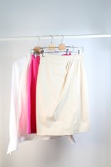 dámska sukňa, biela košeľa SUCHANOVÁ slow fashion