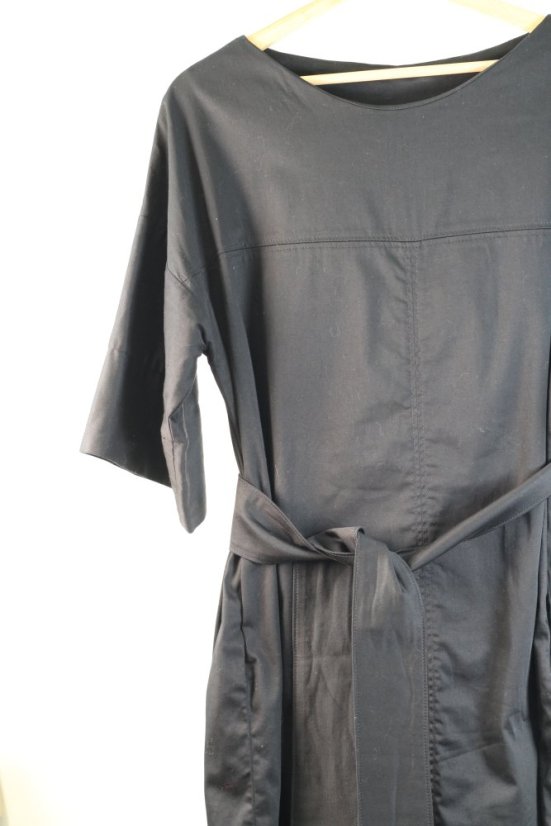 ľanový upcyklovaný set, bavlnený overal a sako a šaty ZIK OUTFIT PRE ADELU - 3 rôzne balíčky
