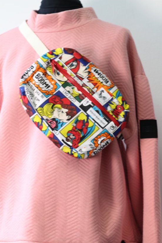 ĽADVINKA crossbody z odrezku šatky SESTRICE