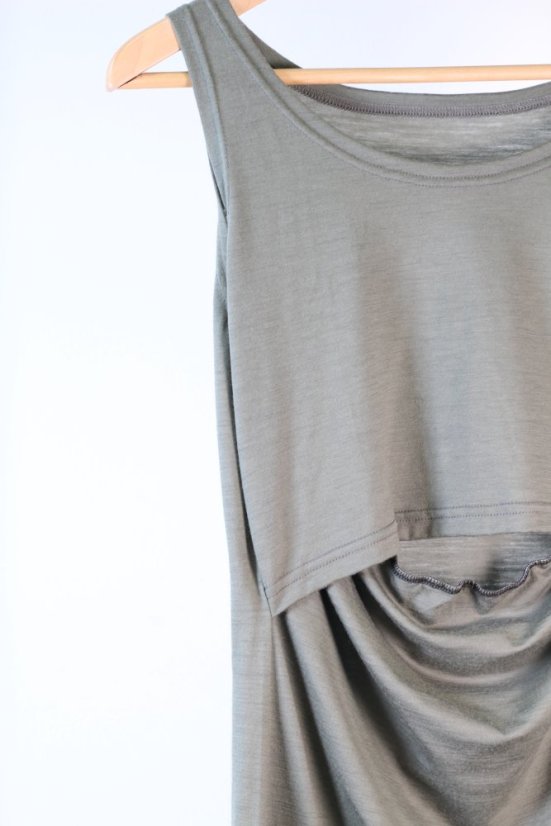KOJO balíček - merino tielko, tričko a šaty na dojčenie BONBON Fashion