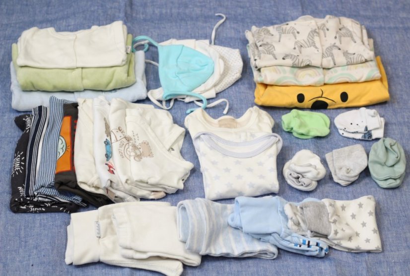 novorodenecké oblečenie 50/56 NEWBORN - 5 rôznych balíčkov - Typ oblečenia: NEWBORN vol.1 chlapec JAR